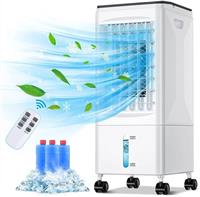 10L Portable Air Cooler Fan 3-in-1 Mobile Cooling Conditioner Humidifier Remote