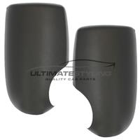 Ford Transit MK7 2006-2014 Door Wing Mirror Cover Cap Case Black Pair Left Right