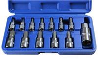 US PRO 13pc 1/4 3/8 1/2 HEX BIT SOCKET SET 2-12mm allen key B2097