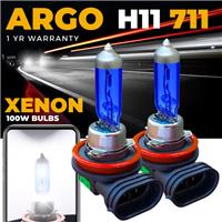 2x H11 Headlight Bulbs 100W Xenon White Front Fog Light Bulbs 711 PGJ19-2 12V