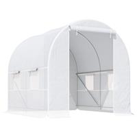 Outsunny Greenhouse Solid Frame Walk-in Garden Grow Large Insect Poly Tunnel