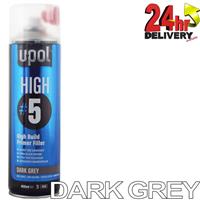 U-Pol HIGH5 1K Ready For Use DARK GREY High Build Paint Primer 450ml Can Upol
