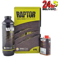 U-Pol Raptor TINTABLE 1L Bottle Kit Tough Urethene Coating Liner Protective