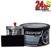 Isopon Metalik Alloy Wheel Repair Filler Strengthened with Real Aluminium 250ml