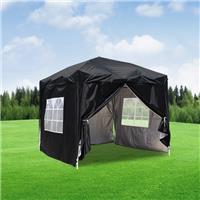 2.5x2.5m Black Pop Up Gazebo Marquee Outdoor Canopy Garden Patio Party Tent