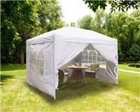 3x3m Garden Pop Up Gazebo Outdoor Party Marquee Tent with 4 Leg Weights White