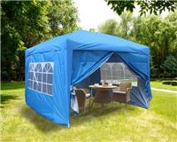 Outdoor Pop Up Gazebo Garden Marquee Tent with 4 Leg Weights Bags Blue 3x3m