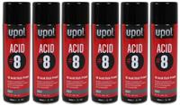 UPol Acid 8 1K Etch Primer 450ml x6 Aerosol Paint Fast Drying Aluminium Upol
