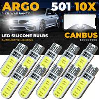 T10 Led 501 Side Light White Bulbs Car Error Free Canbus Xenon W5w Sidelight 10x