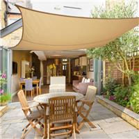 2m Sun Sail Shade Awning Canopy Garden Patio Sunscreen 98% UV Block Square Sand