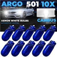 W5W Bulbs 501 Xenon White Side Light T10 CANBUS Error Free 5W Car Bulbs 12V