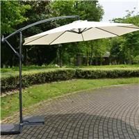 3 m Cantilever Hanging Parasol Garden Patio Banana Sun Shade Umbrella Cream