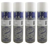 U-Pol Power Can Clear LACQUER 500ml Aerosol Powercan CLEARCOAT Upol X4 Pack