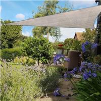 3.6M Triangle Sun Shade Sail Garden Patio Awning Cover UV Block HDPE Grey