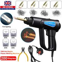 70W Hot Stapler Gun Plastic Repair Car Bumper Welding Welder Machine Kit+Staples