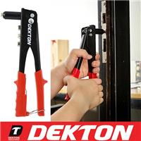 Dekton Heavy Duty Pop Rivet Gun Hand Riveter Tool + 60 Rivets 4 Size Rivets inc