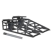 Switzer Car Ramp Lift With 2 Ton Jack Metal Vehicle Hydraulic 1Pair Garage Grey