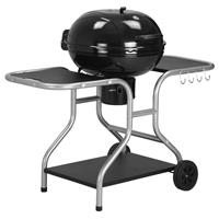 Outsunny Garden Charcoal Barbecue Grill Trolley BBQ Patio Heating w/ Wheels