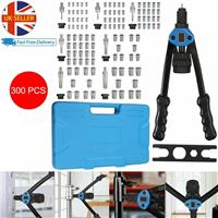 Professional 300PCS Hand Nut Tool M3- M12 Repair Kit Riveter Rivnut Gun Mandrels
