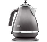 DeLonghi KBOT3001.GY Jug Kettle Icona Metallics Anti-limescale Filter 1.7L Grey