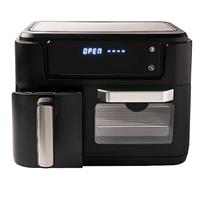 Lakeland 27574 2-in-1 Air Fryer Oven 8 with Pre-set Programmes 11L 2400w Black