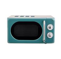 George Home GHMON001SL4G Manual Microwave Oven Retro Style 17L 700W Teal