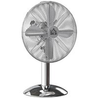 HOMCOM 12" Metal Desk Fan with 3 Speed Settings, Wide-Angled Oscillation