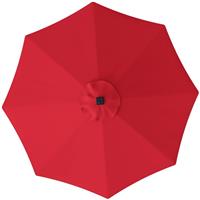 Outsunny UPF 50+ Replacement Parasol Canopy, Red, Refurbished
