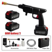 Battery 500W Powered Crdless Electric Washer Water Sprayer Gun Car Cleaner