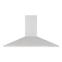 Chimney Hood Kitchen Extractor Fan Stainless Steel Push Button 3 Speed 900mm