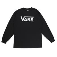 VANS Black & White Graphic Print T-Shirt Men UK Size L Long Sleeve