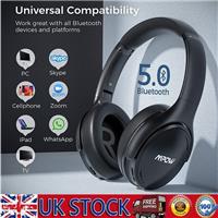 Mpow Bluetooth ANC Noise Cancelling Over Ear Headphones Wireless Wired Headset