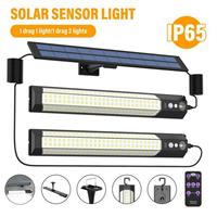2x Solar Powered PIR Motion Sensor Wall Light 316 LED Garden Security Flood Lamp