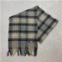 Burberry London Scarf 64x13 Inches Grey Nova Check 100% Lambswool Made England
