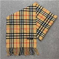 Burberry London Scarf 58x12 Inches Beige 100% Lambswool Nova Check Made England