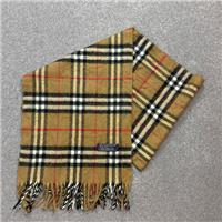 Burberry London Scarf 58x12 Inches Beige Made England Nova Check 100% Lambswool