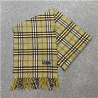 Burberry London Scarf 60x10 Inches Green Nova Check 100% Lambswool Made England