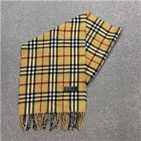 Burberry London Scarf 54x12 Inches Beige Nova Check 100% Lambswool Made England