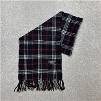 Burberry London Scarf 48x11 Inches Blue Nova Check 100% Lambswool Made England