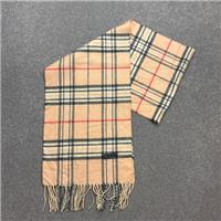 Burberry London Scarf 64x11 Inches Beige Nova Check 100% Lambswool England Made