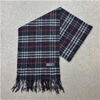 Burberry London Scarf 64x12 Inches Blue Nova Check 100% Lambswool Made England