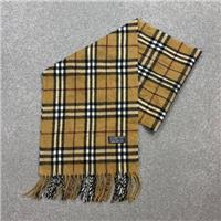 Burberry London Scarf 56x11 Inches Beige Nova Check 100% Lambswool England Made
