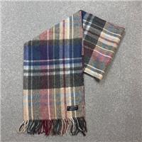 Burberry London Scarf 64x12 Inches Grey Nova Check Cashmere Wool Made England