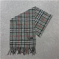 Burberry London Scarf 56x11 Inches Grey 100% Lambswool Nova Check England Made