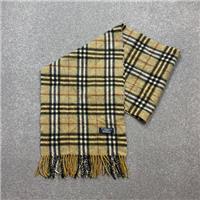 Burberry London Scarf 58x12 Inches Green Nova Check 100% Lambswool England Made*