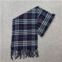 Burberry London Scarf 56x11 Inches Blue 100% Lambswool England Made Nova Check