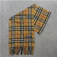 Burberry London Scarf 58x11 Inches Beige 100% Lambswool Nova Check Made England