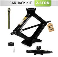 2.5 Ton Tonne Scissor Jack Lift Wind Up for Car Van Garage w/Crank Speed Handle