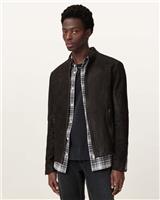 AllSaints Men's Black Suede Biker Jacket XS - XS Regular