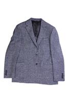 Moss Men's Blue Tailored Fit Check Blazer Size 42R - 42R Regular